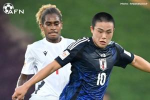 爆冷日本U17世界杯0-0遭新喀里多尼亚逼平，后者球员疯狂庆祝